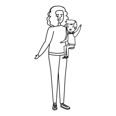 kadın öğretmen ile mutlu öğrenci çocuk