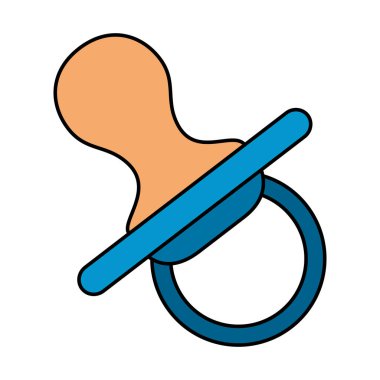 emzik bebek izole simge vektör