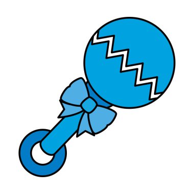 bebek maraca emzik izole simgesi