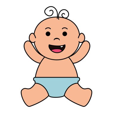 sevimli küçük bebek çocuk karakter