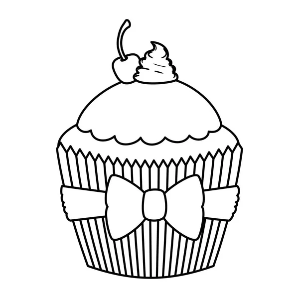 甜美味的蛋糕糕点图标 — 图库矢量图片