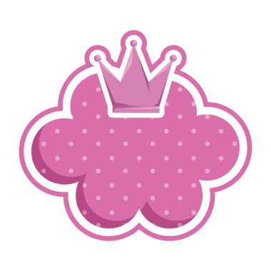 bulut ile sevimli taç kraliçe