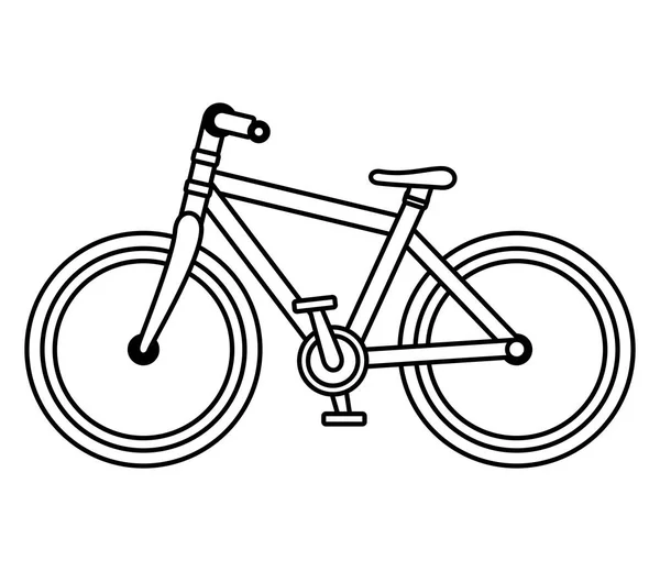 Bicycle vehicle transport isolated icon — Stock Vector