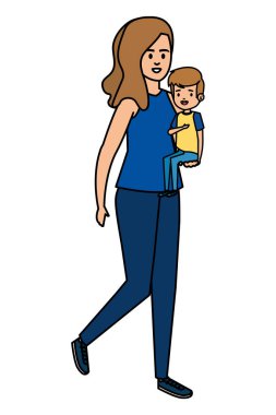 kadın öğretmen ile mutlu öğrenci çocuk