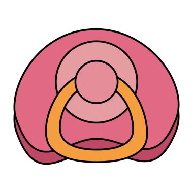 emzik bebek izole simge vektör