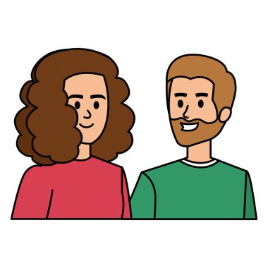 Genç aşıklar çift karakterler