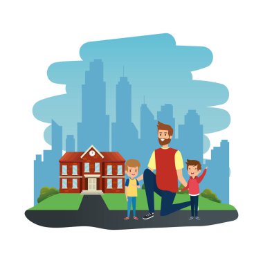 okul açık erkek öğretmen ile mutlu öğrenciler erkek