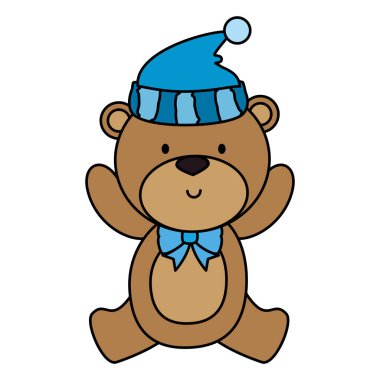 şapkalı küçük ayı oyuncak