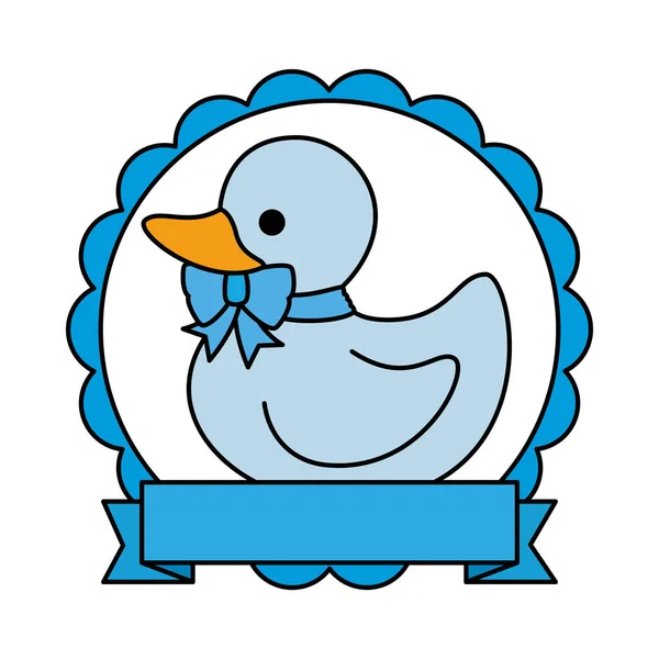 Kleine rubber Duck Toy icon — Stockvector