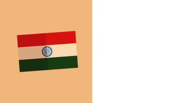 Indiens självständighetsdag firas — Stockvideo