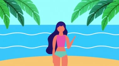 Yaz saati deniz sahnesi