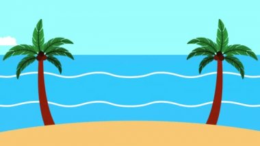 Yaz saati deniz sahnesi