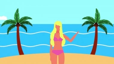 Yaz saati deniz sahnesi