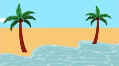 Yaz saati deniz sahnesi