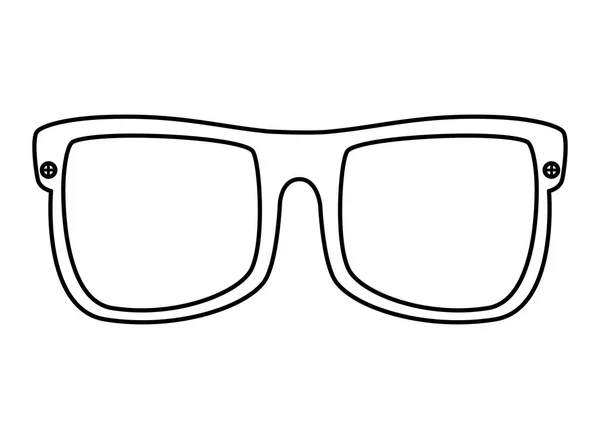 Gafas de sol de verano accesorio icono óptico — Vector de stock