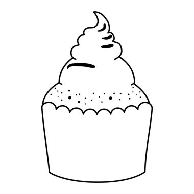 lezzetli tatlı cupcake pasta simgesi