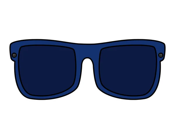 Summer sunglasses accessory optical icon — Stock Vector