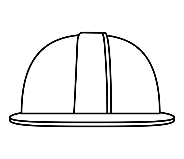 Élément de construction casque icône isolée — Image vectorielle