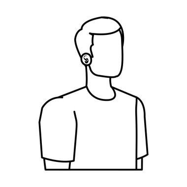 Genç adam avatar karakter simgesi