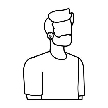 Sakallı genç adam Avatar karakteri