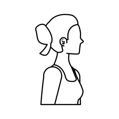 genç spor kadın avatar karakteri