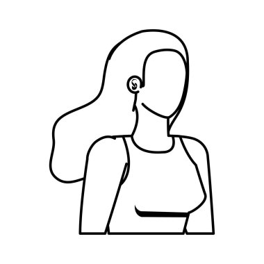 genç spor kadın avatar karakteri