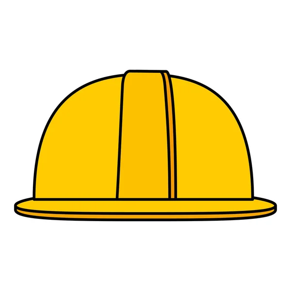 Casco elemento de construcción icono aislado — Vector de stock