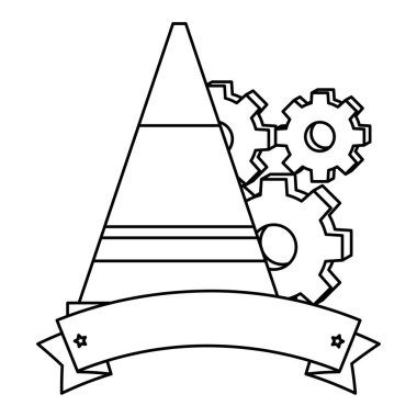 dişli makinesi ile inşaat koni aracı