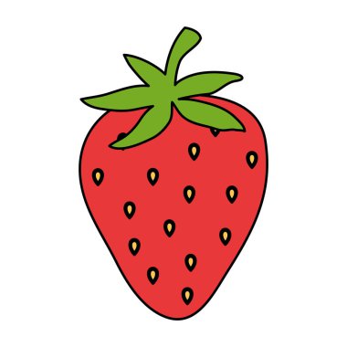 Taze çilek, sağlıklı yiyecek.