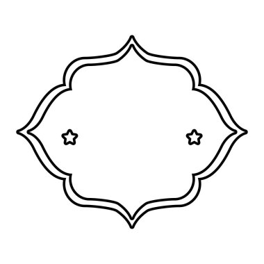 yıldız dekorasyon ile zarif çerçeve