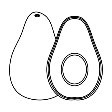 avokado taze sebze sağlıklı ikon