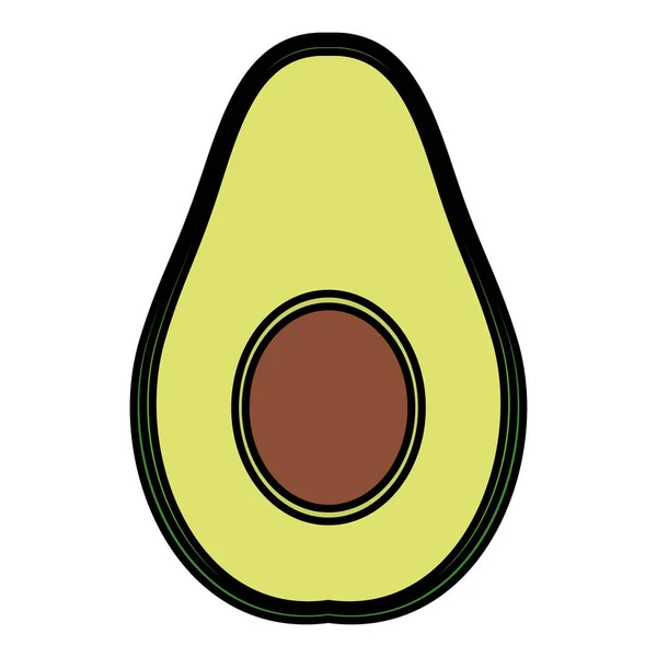 Avocat légume frais icône saine — Image vectorielle