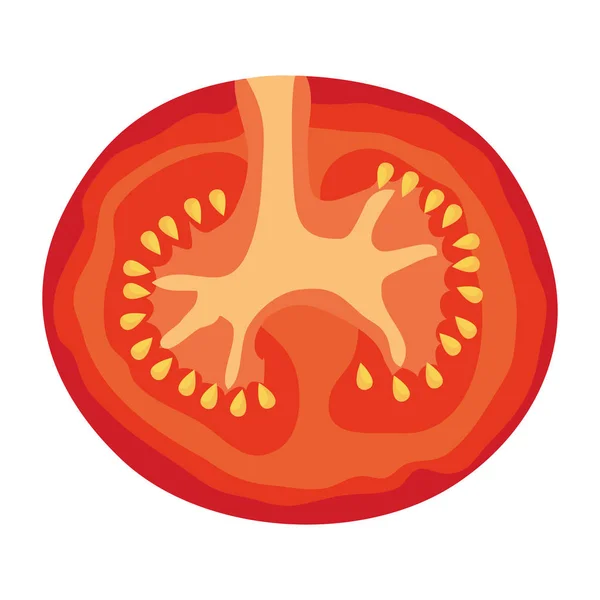 Здоровая икона свежих томатов — стоковый вектор