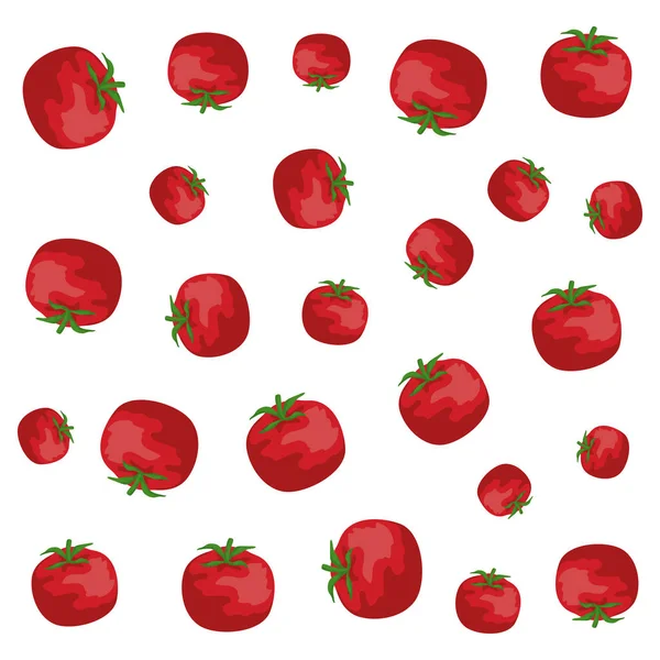 Tomates légumes frais modèle sain — Image vectorielle
