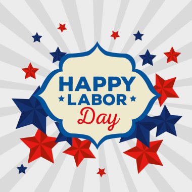 emek günü kutlama ve dekorasyon amblemi