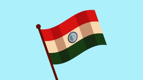 Índia celebração do dia da independência — Vídeo de Stock