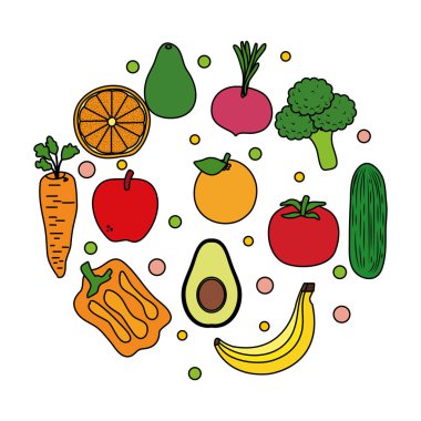 taze sebze ve meyve sağlıklı gıda