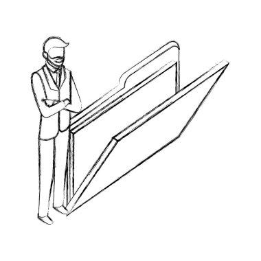 klasör dosyası veri ağı ile işadamı