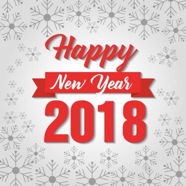 mutlu yıllar 2018 poster tebrik davetiyesi dekorasyon