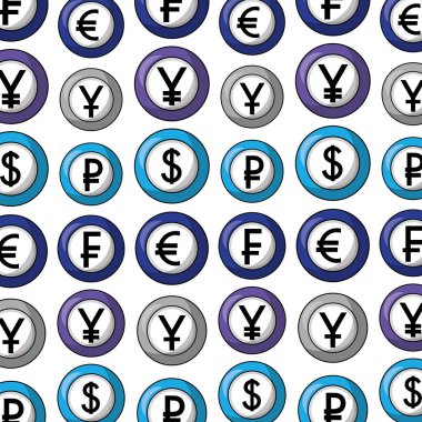 Kripto paralar izometrik desen