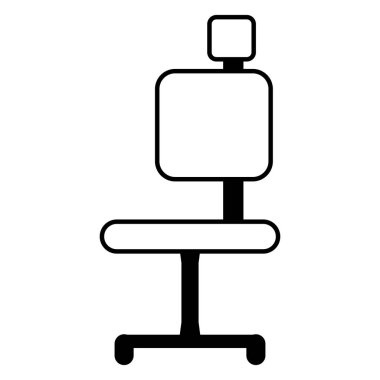 ofis sandalye mobilya beyaz arka plan üzerinde