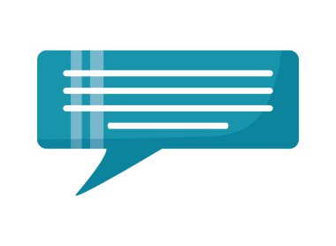 Mesaj konuşma balonu vektör çizim