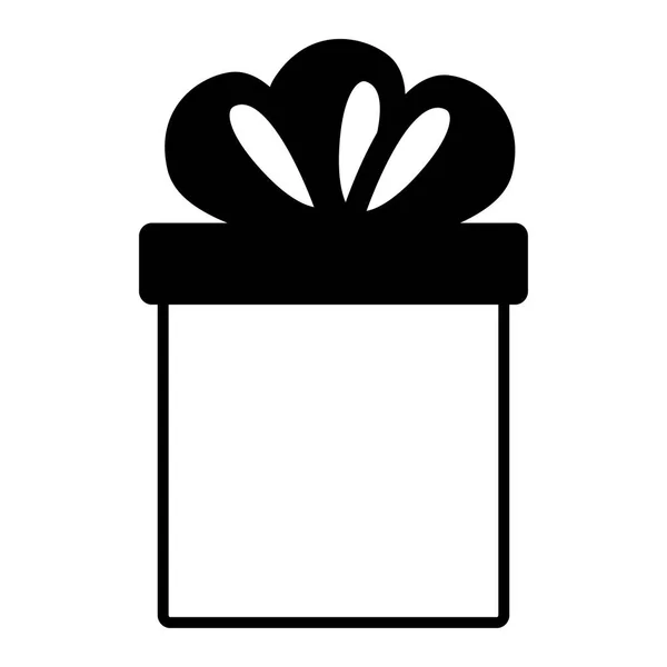Boîte cadeau enveloppée sur fond blanc — Image vectorielle
