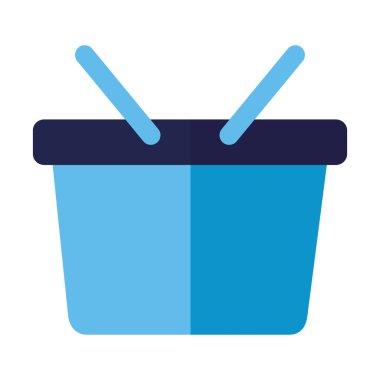 beyaz arka planda alışveriş sepeti e-ticaret