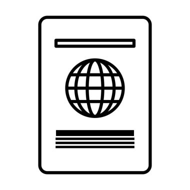 beyaz arka planda pasaport uluslararası kimlik