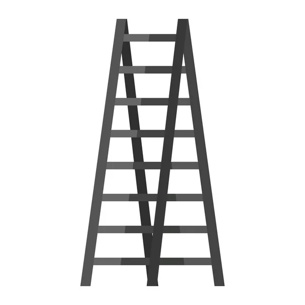 Escaleras icono aislado de madera — Vector de stock