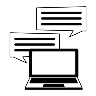 dizüstü bilgisayar konuşma balonu