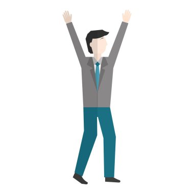 eller Avatar karakter ile işadamı