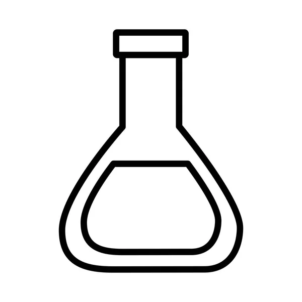 Szkoła Kolba chemii na białym tle — Wektor stockowy