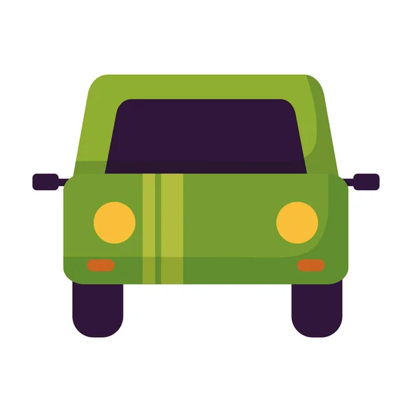 Grüne Auto Fahrzeug Vektor Abbildung — Stockvektor